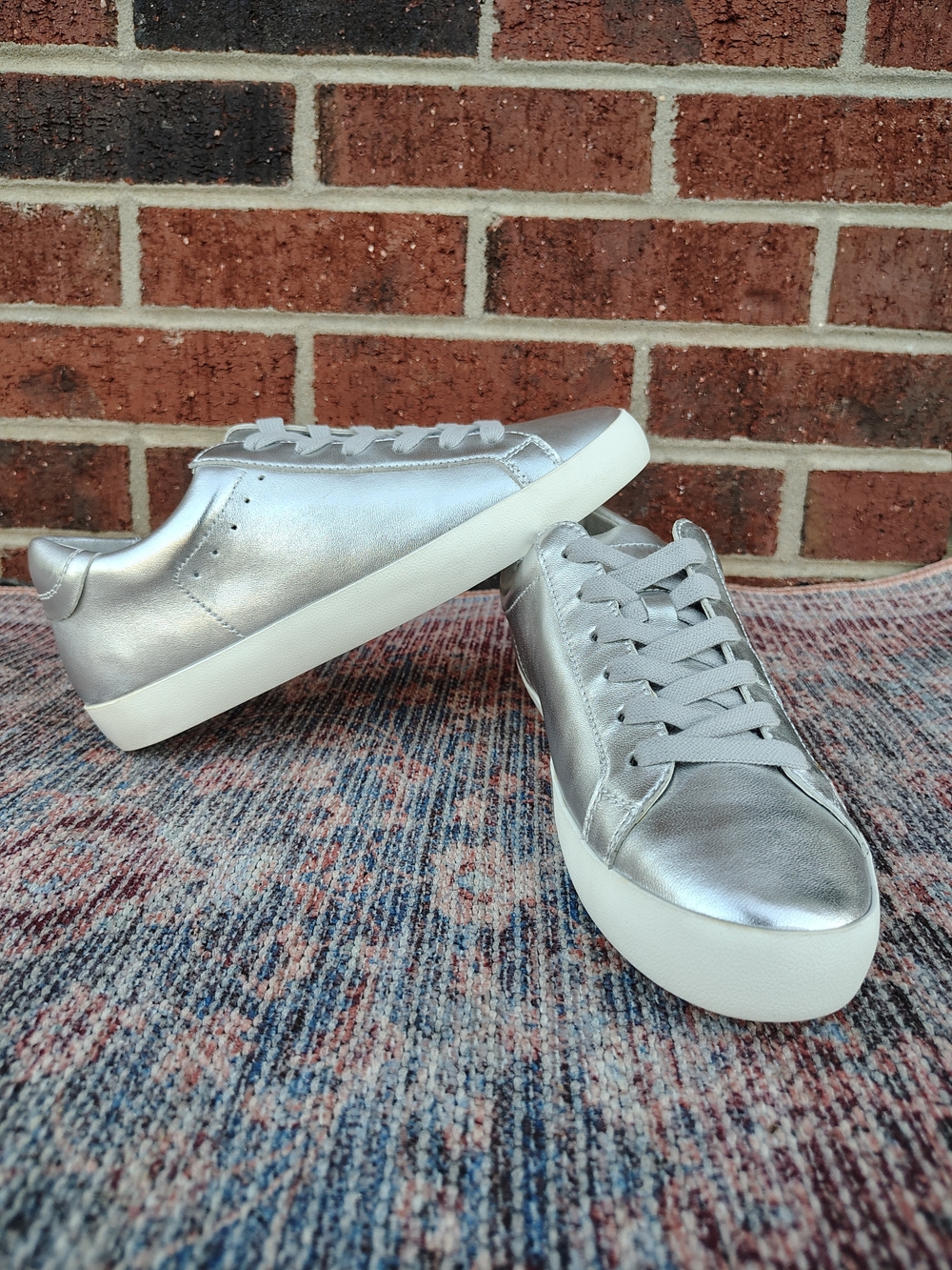 Banana Republic Silver Low-Top Sneakers